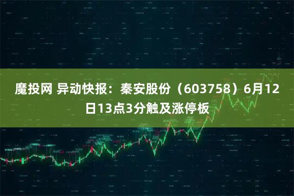 魔投网 异动快报：秦安股份（603758）6月12日13点3分触及涨停板