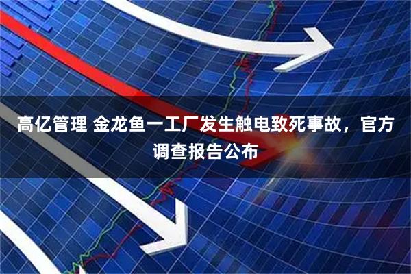 高亿管理 金龙鱼一工厂发生触电致死事故，官方调查报告公布